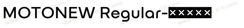 MOTONEW Regular字体转换